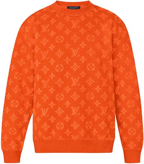 louis vuitton monogram sweater orange|louis vuitton graphic hoodie.